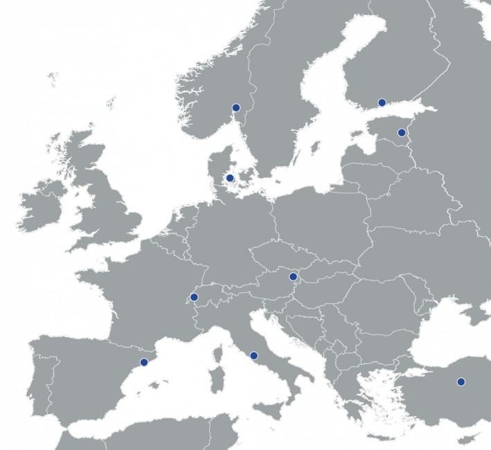 Project Partners' Map